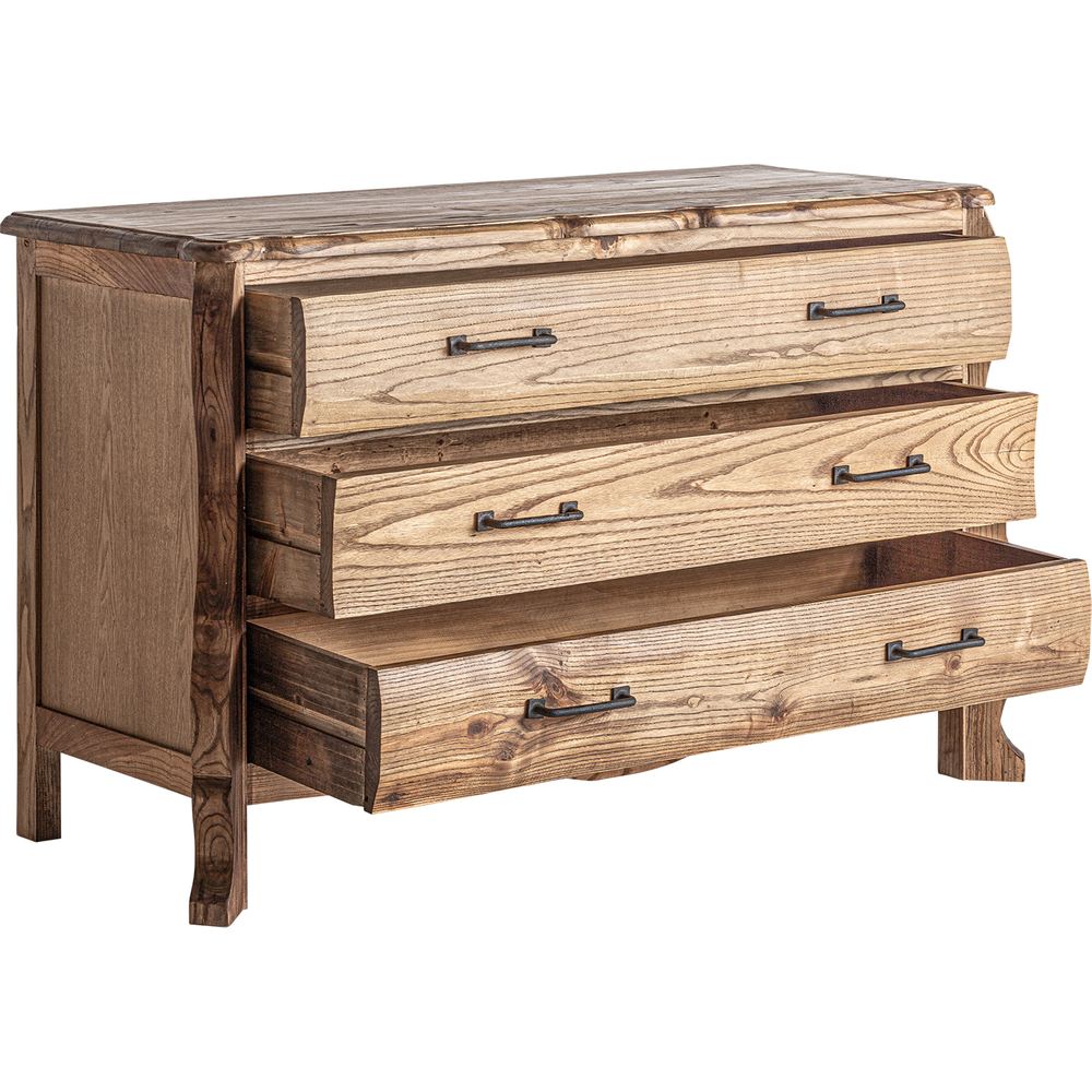Cassettiera in Legno di Olmo Design Elegante di Lusso