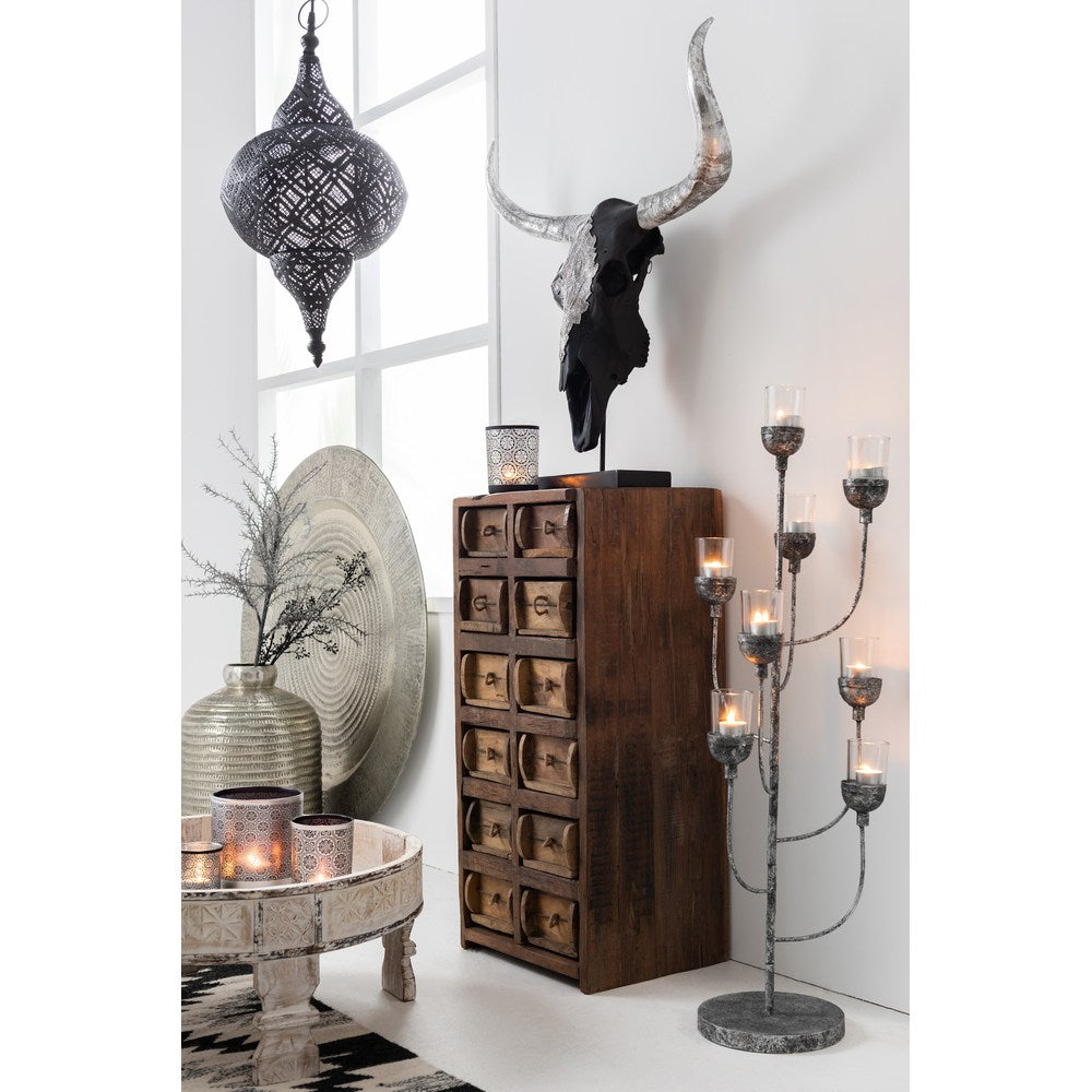 Cassettiera indiana 12 cassetti