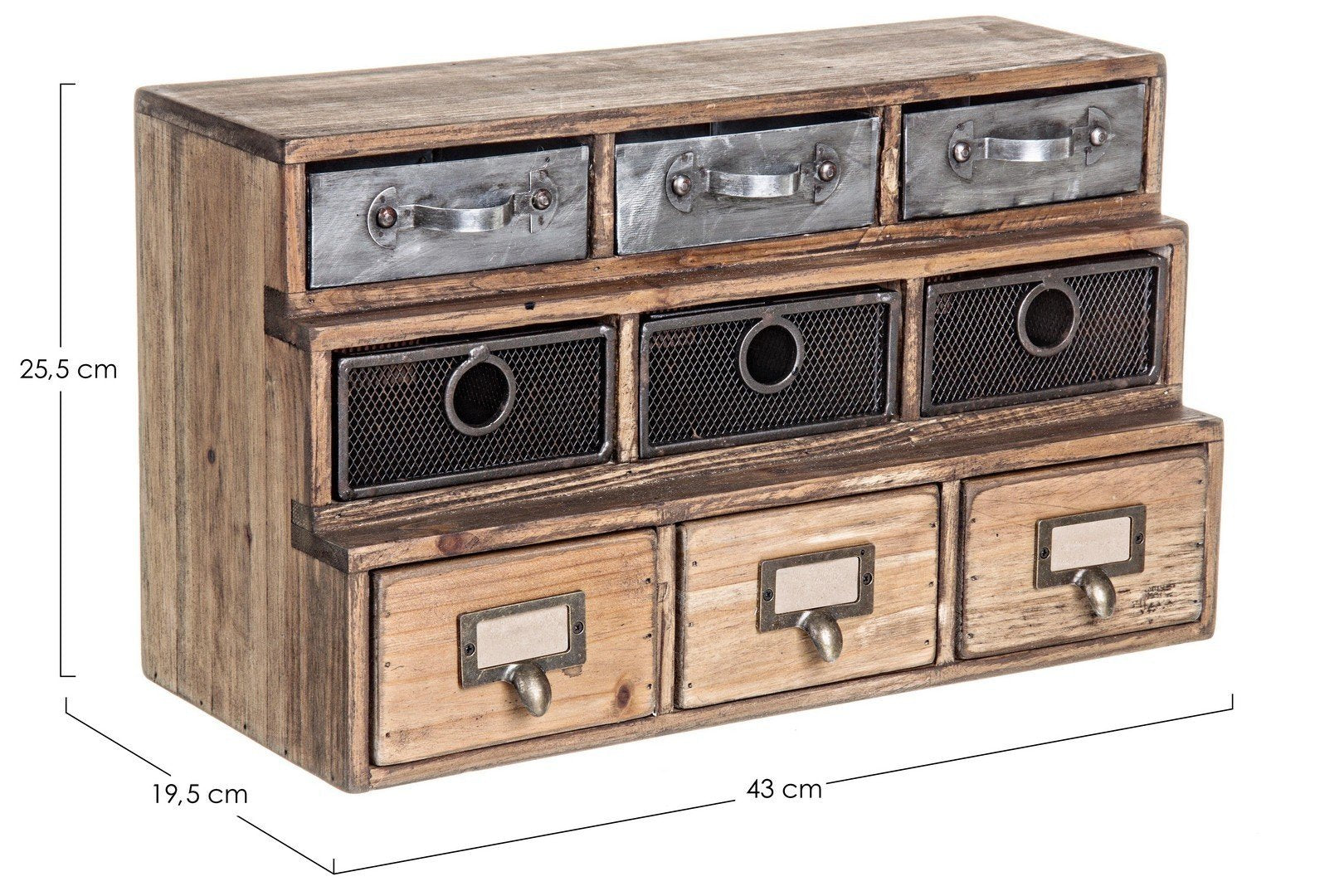 Cassettiera industrial da appoggio