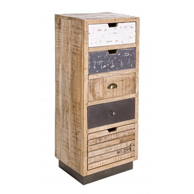 Cassettiera industrial legno