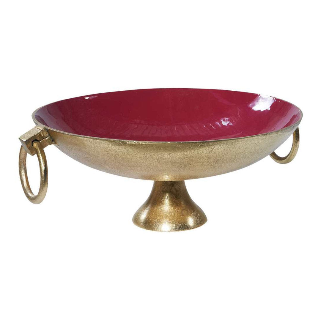 Centrotavola rosso/oro