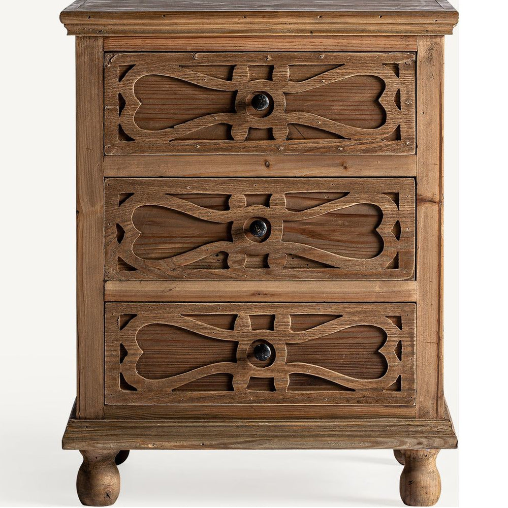 Comodino natural chic per camere moderne e arredi sostenibili