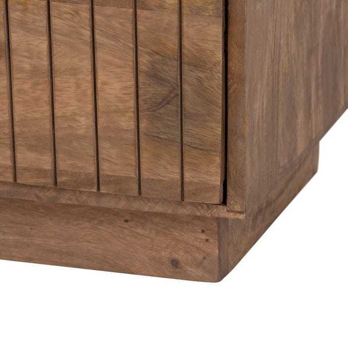 Comodino legno mango 2 cassetti