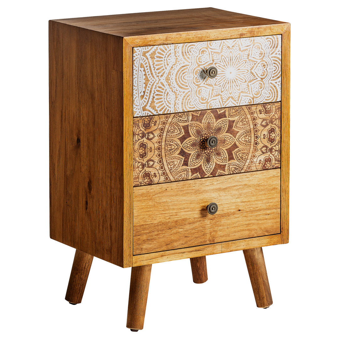 Comodino vintage dipinto