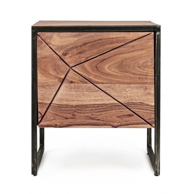 Comodino new industrial naturale