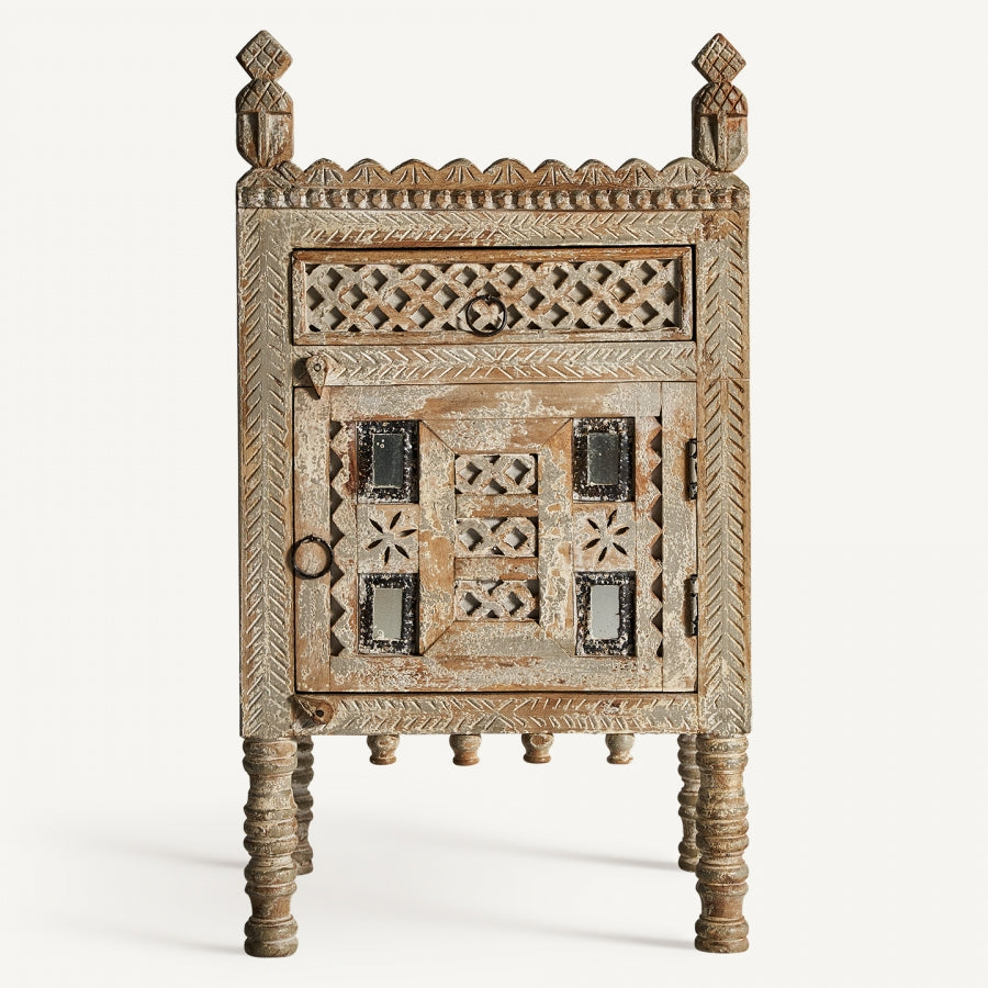 Comodino orientale legno