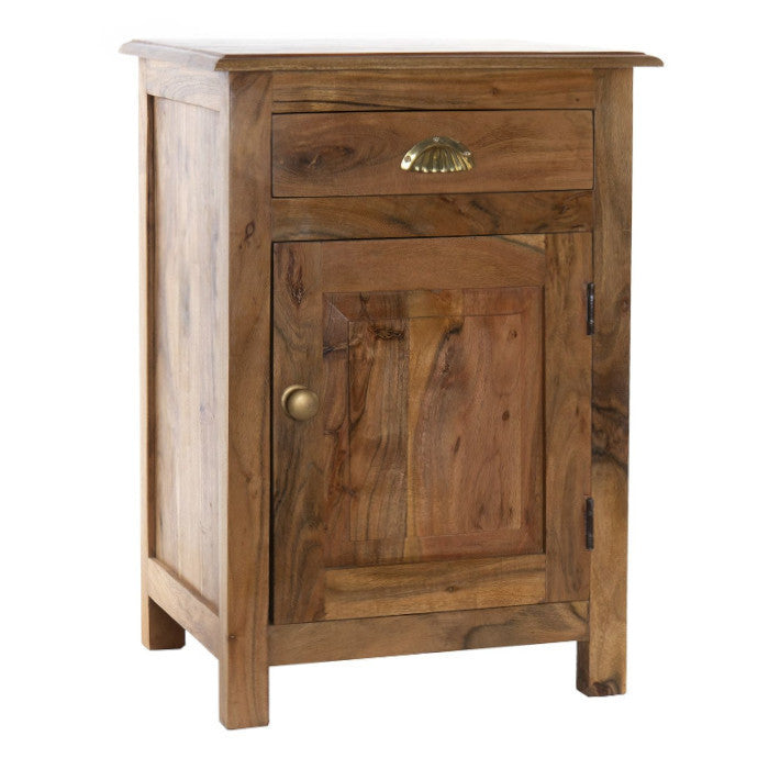 Comodino etnico legno acacia