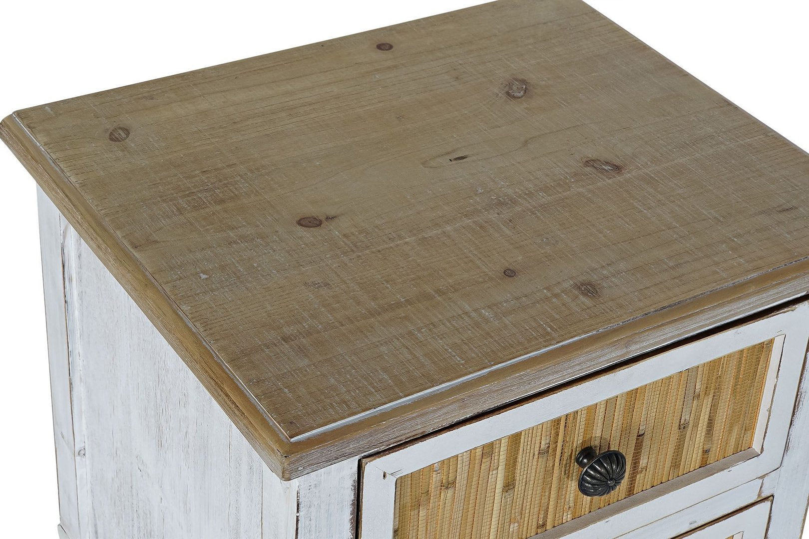 Comodino legno shabby decapato