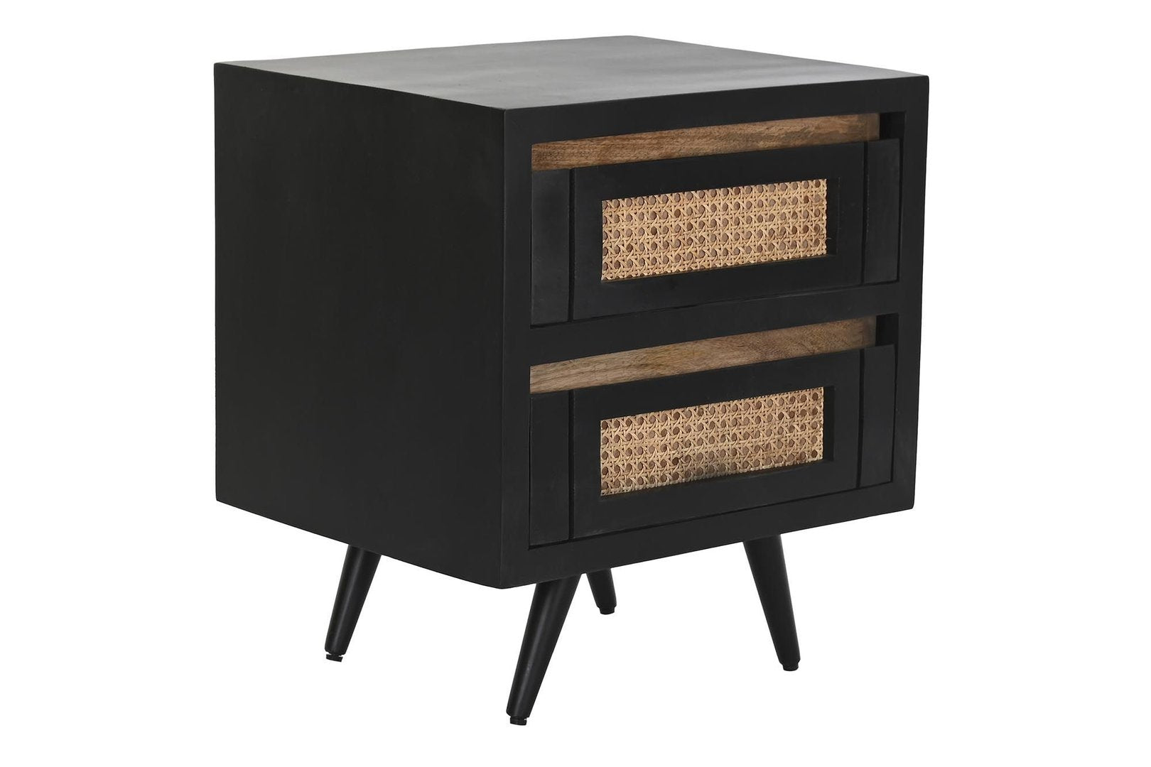 Comodino etnico mango e metallo