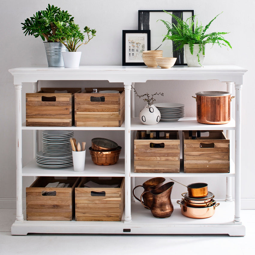 Consolle libreria shabby chic