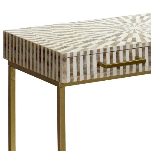 Consolle vintage chic oro