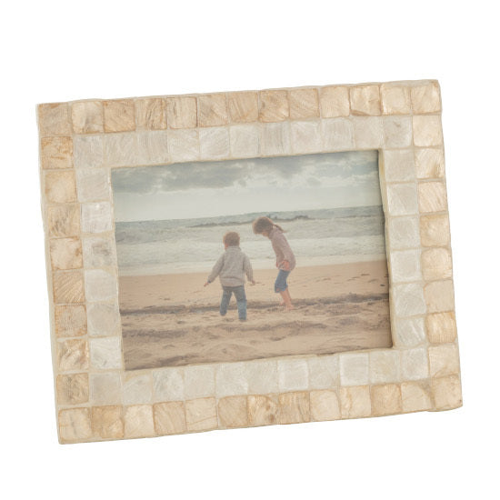 Cornice portafoto mosaico beige
