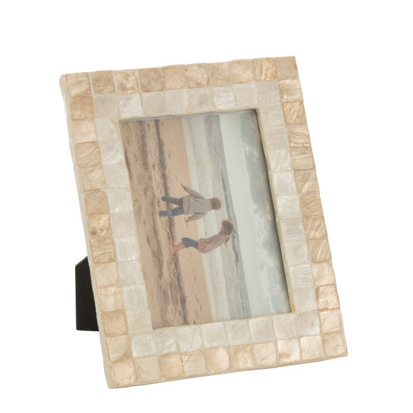 Cornice portafoto mosaico beige