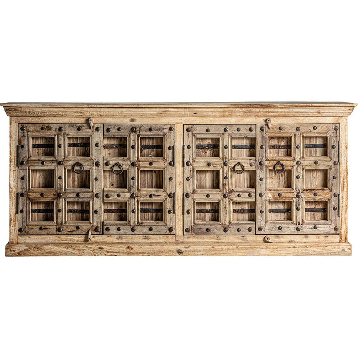 Credenza indiana in legno di mango anticato artigianale