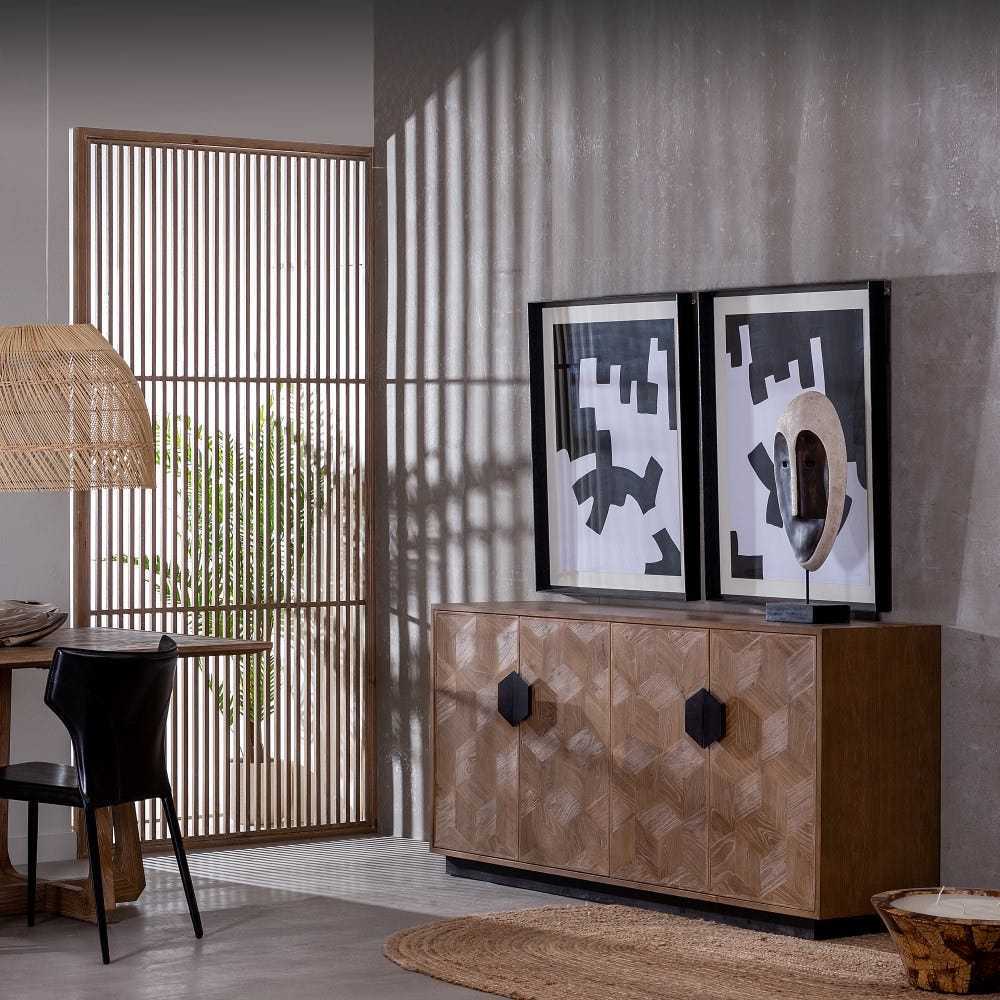 Credenza orientale 4 ante