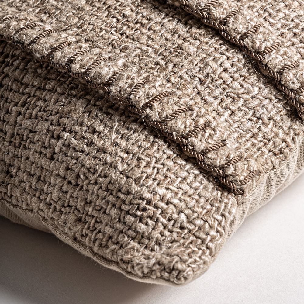 Cuscino etnico chic cotone sabbia design di lusso