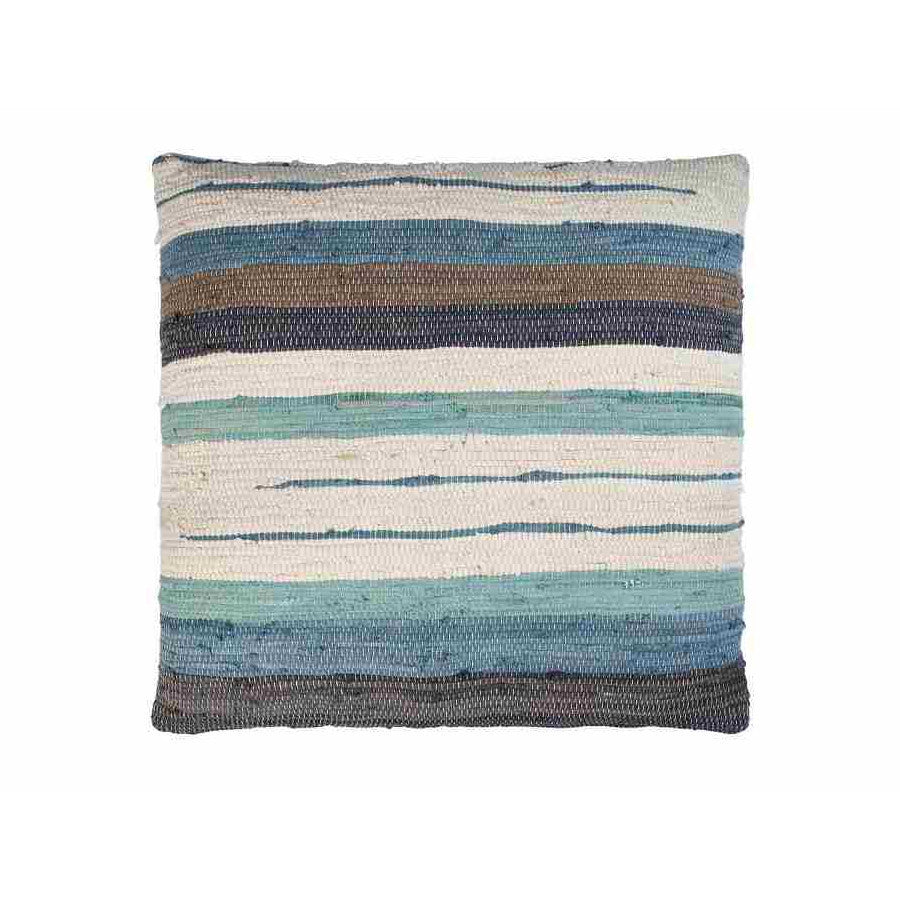 Cuscino righe bianco blu 60x60