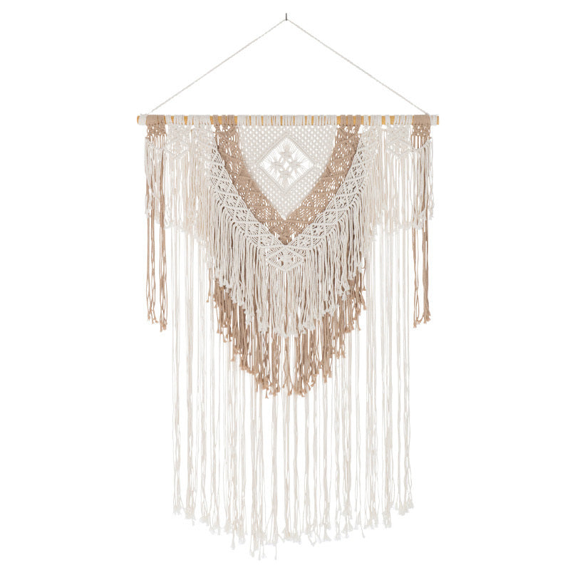 Decorazione muro macrame boho