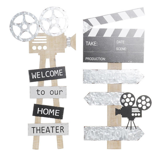 Decorazione pareti cinema Set 2pz