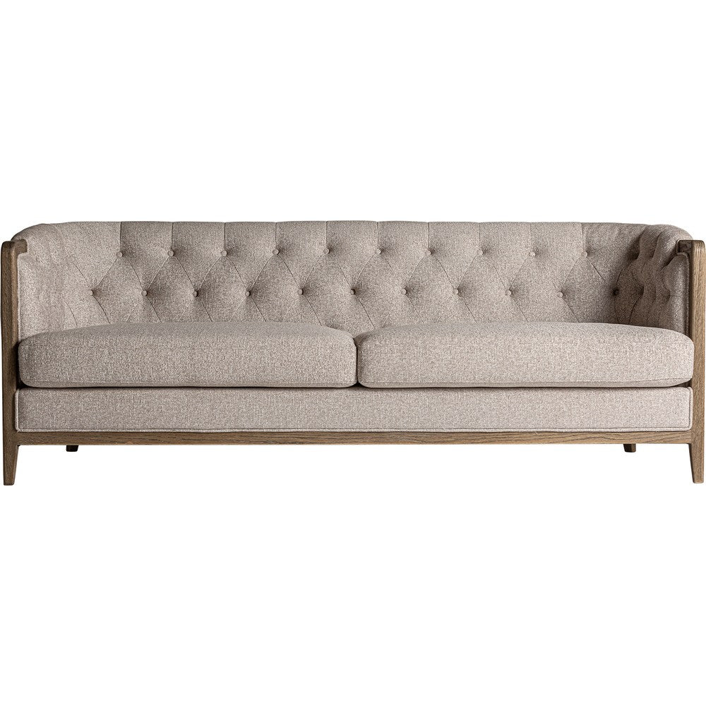 Divano Capitoné Elegante Beige Selmont