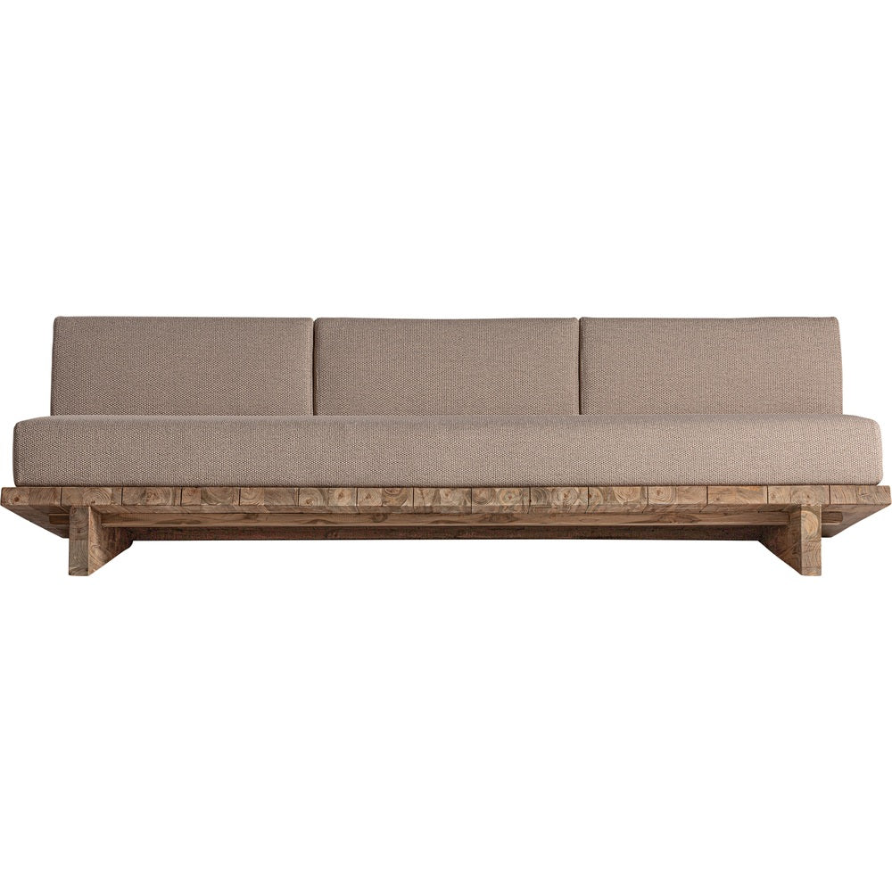 Divano outdoor di lusso in teak riciclato design Horizon Pure