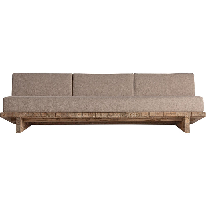 Divano outdoor di lusso in teak riciclato design Horizon Pure