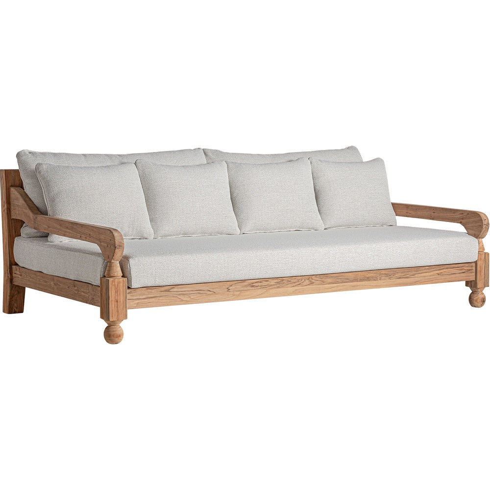 Divano elegante per giardini e terrazze colonial chic