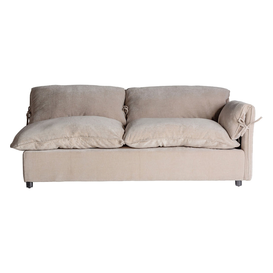 Sofa componibile coloniale grigio chiaro