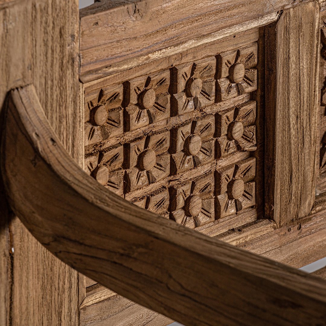 Divano letto in legno massello teak