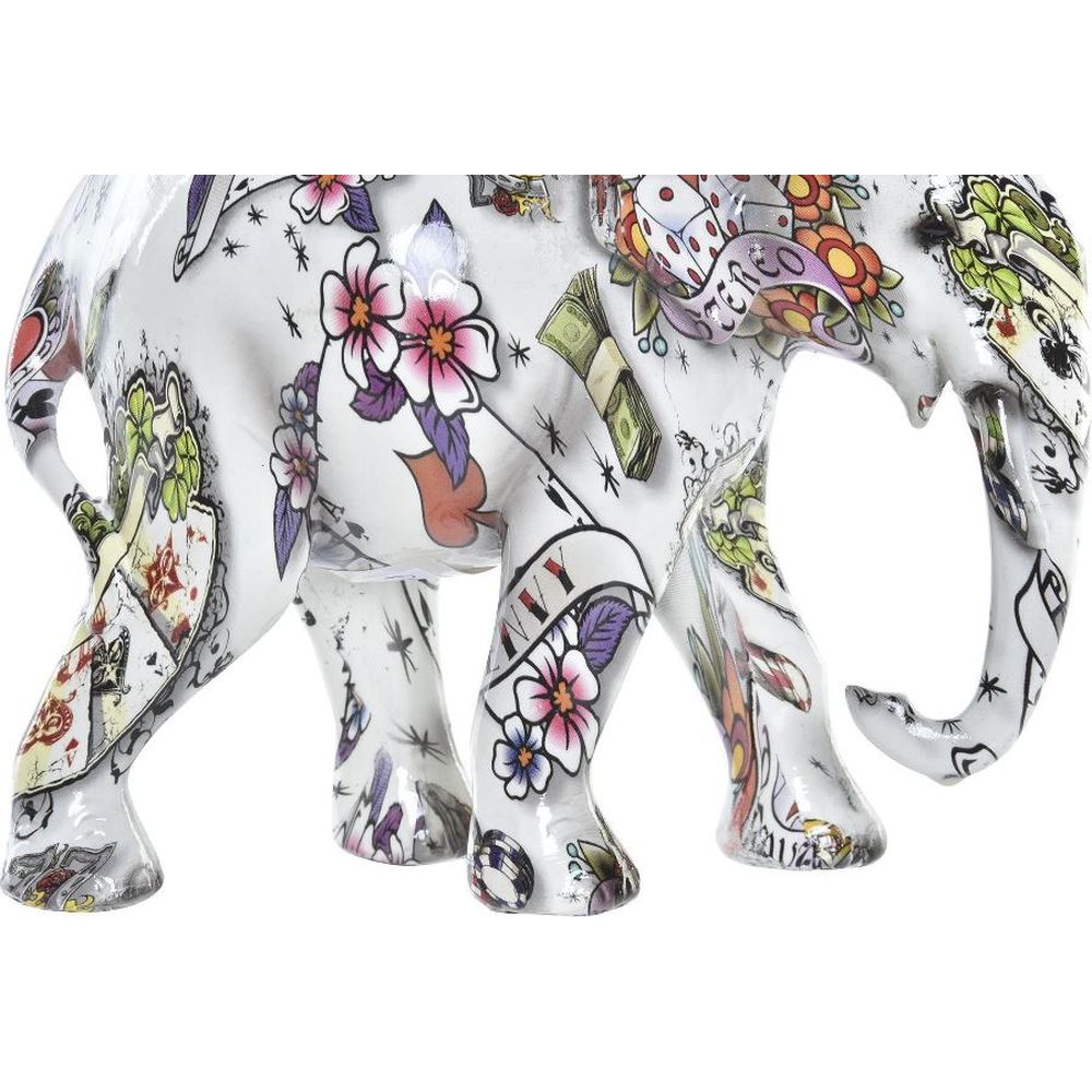 Statua elefante africano dipinto