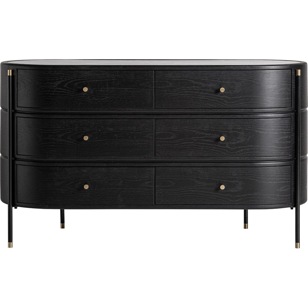 Cassettiera Design nero ceramica lusso