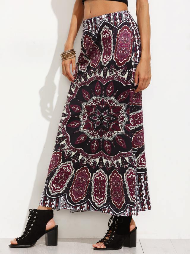 Gonna con spacco tribale