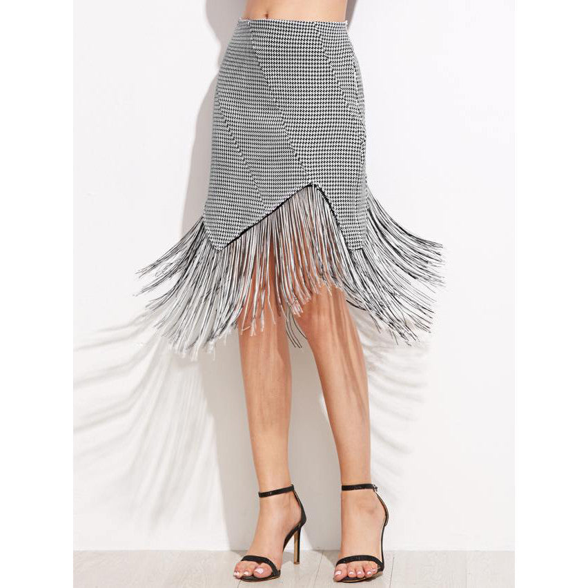 Gonna chic con frange