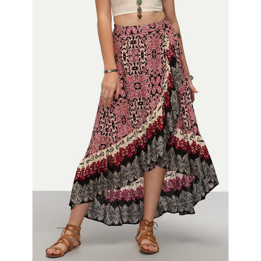 Gonna etnica floreale