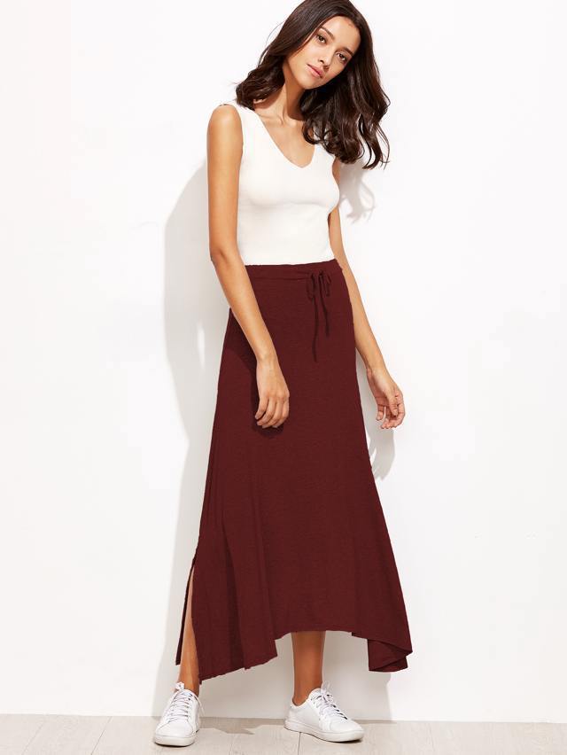 Gonna morbida bordeaux