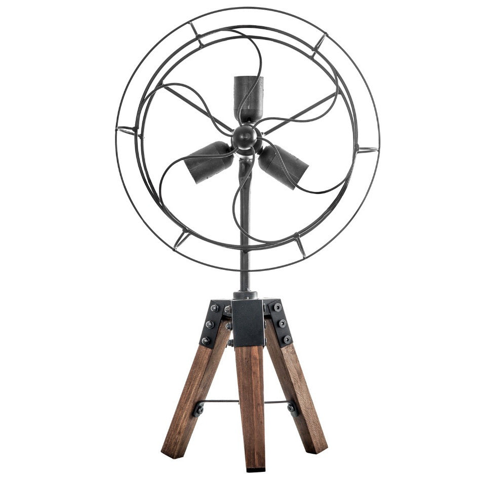 Lampada da scrivania industriale ventilatore