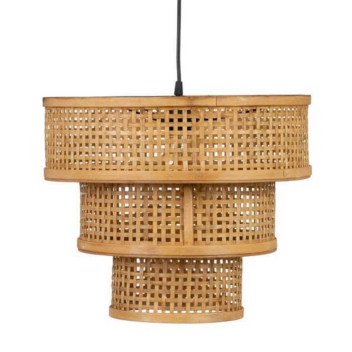 Lampadario rattan 3 livelli