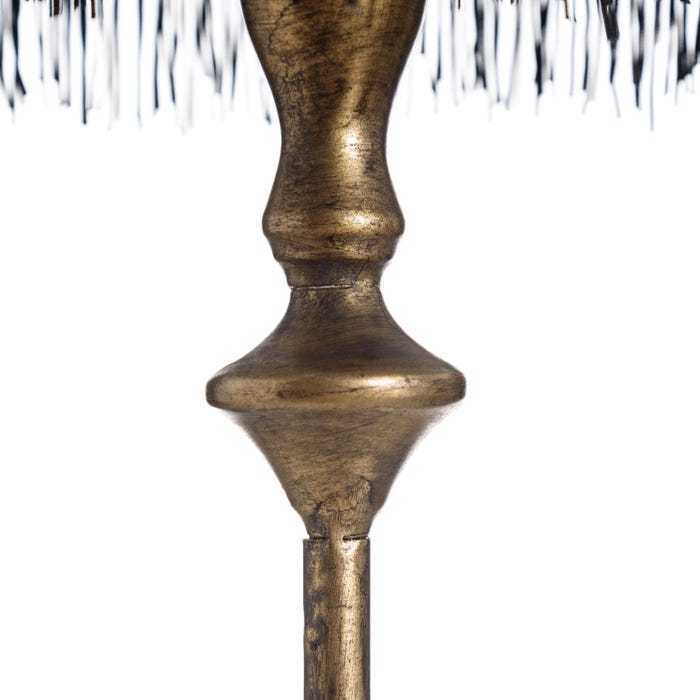 Piantana decò chic nero oro