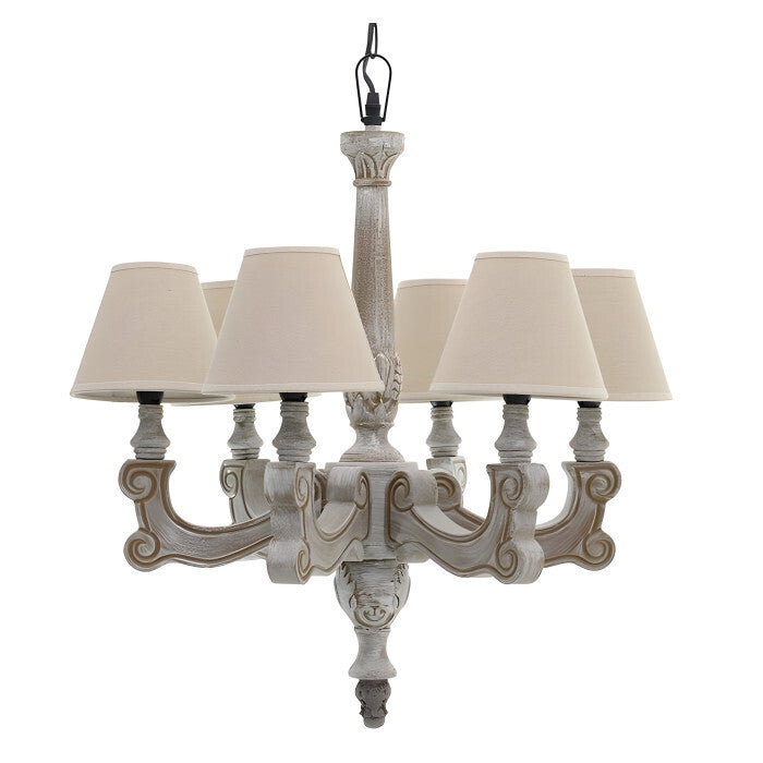 Lampadario provenzale francese legno