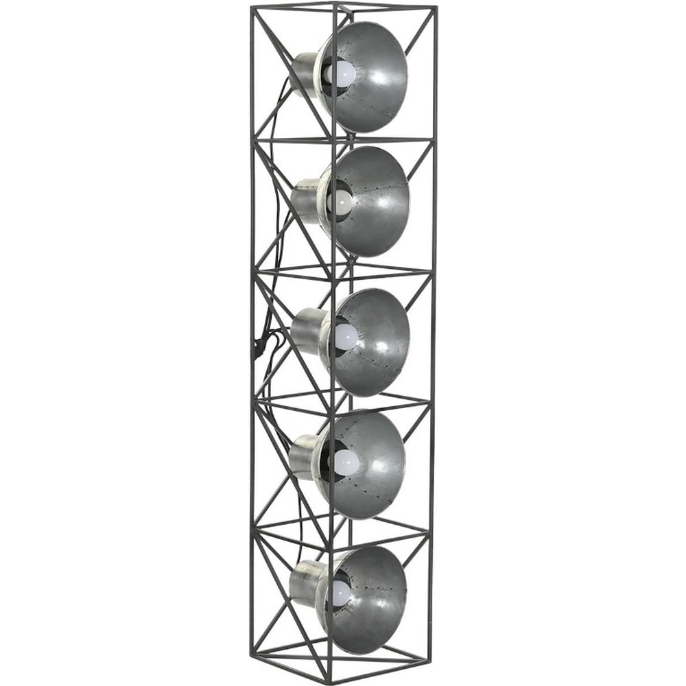 Lampadario industrial rettangolare