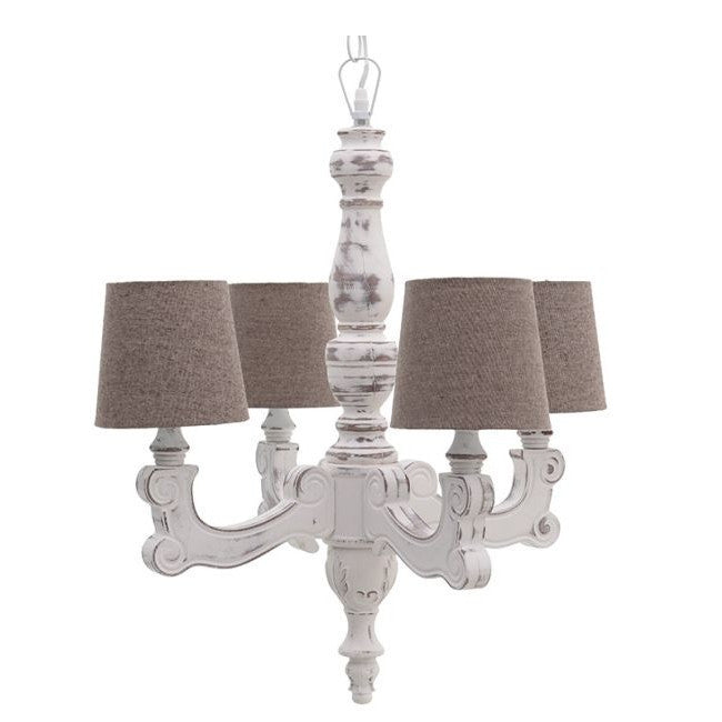 Lampadario francese bianco