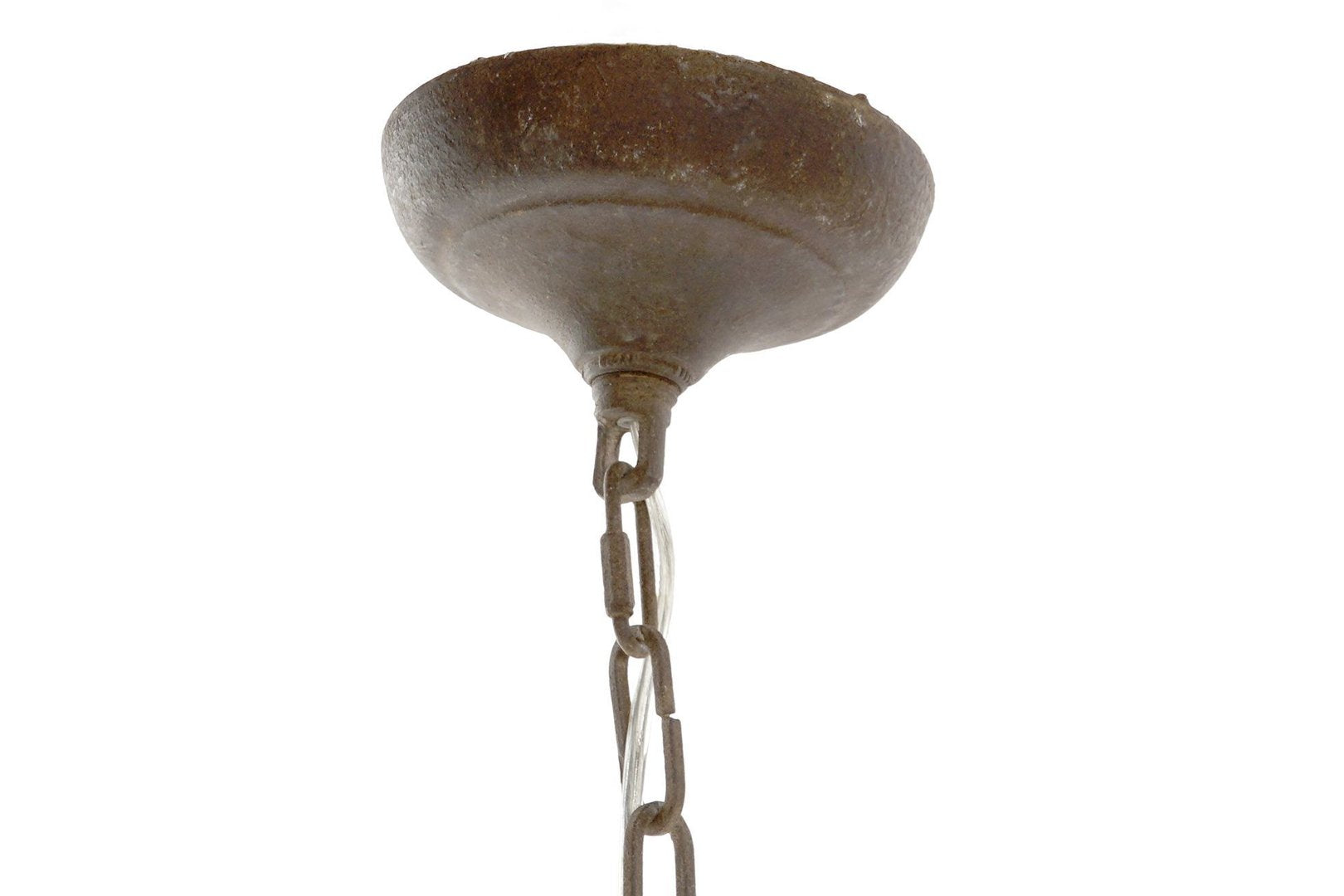 Lampadario legno decapato shabby