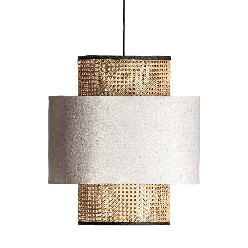 Lampadario vintage giallo nero