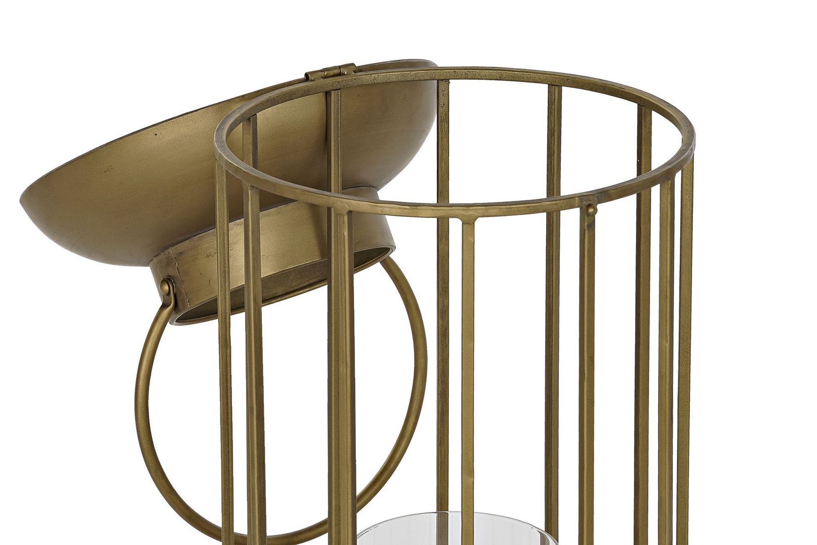 Lanterna metallo oro antico