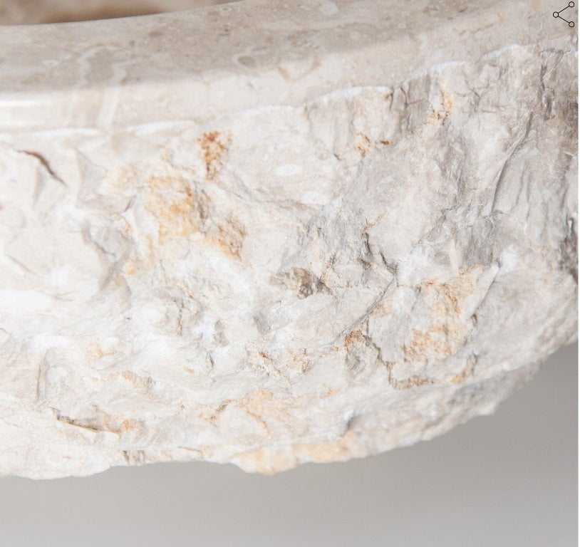 Lavabo in pietra di marmo artigianale