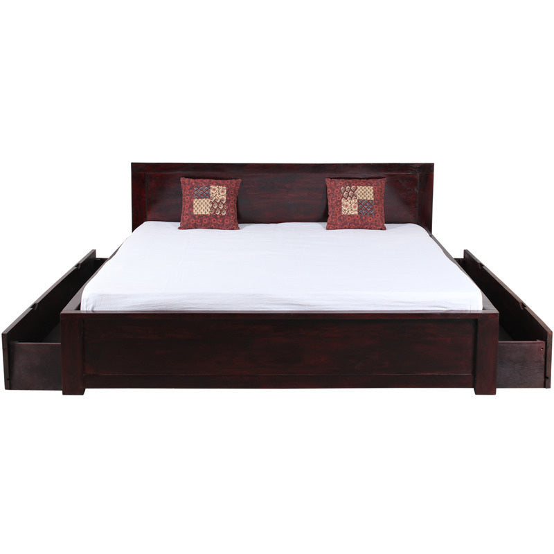 Letto etnico con contenitore