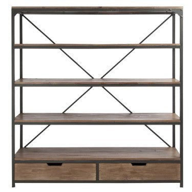 Libreria industrial nera