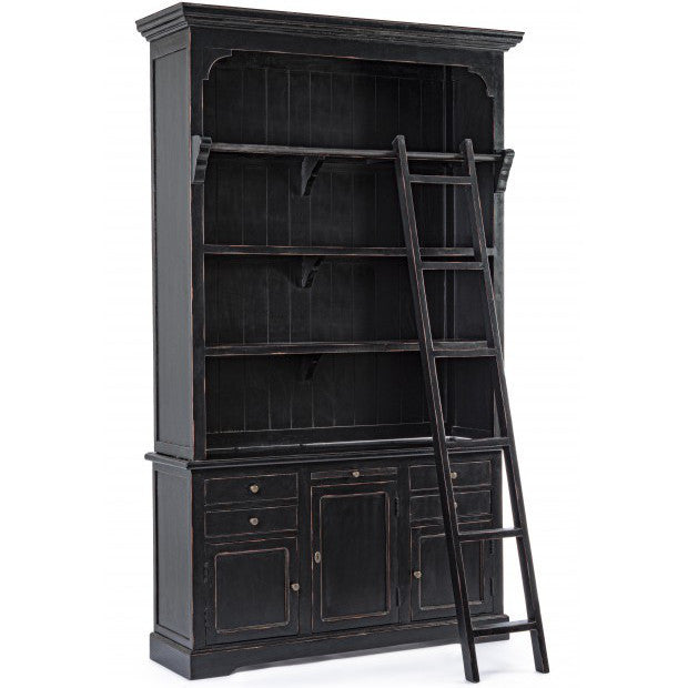 Libreria nera provenzale shabby