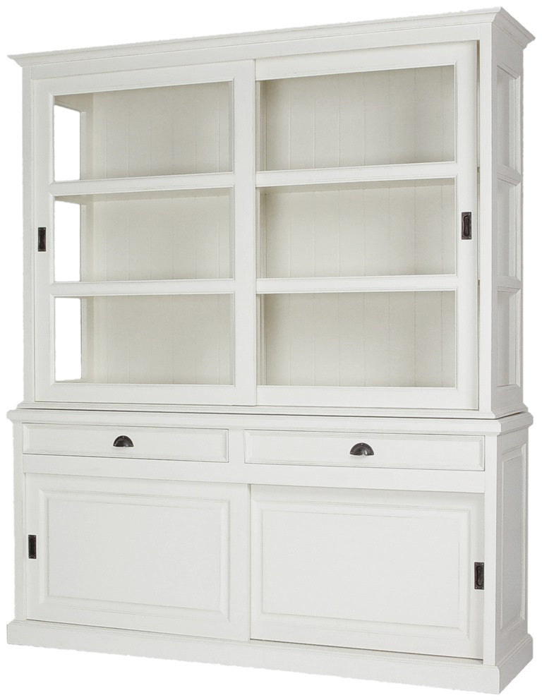 Vetrina bianca ante vetri