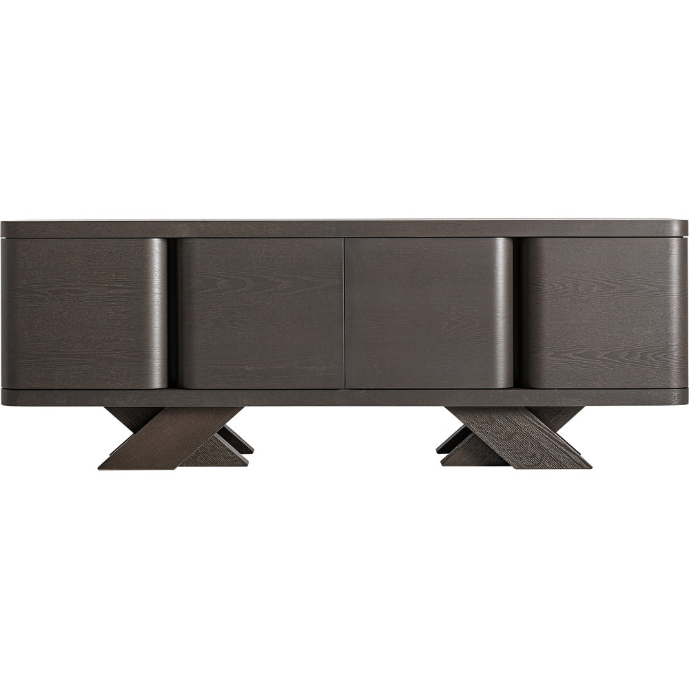 madia art deco moderna rovere nero design